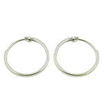 将图像加载到图库查看器中, Silver Hoop Earrings for Women | Daily Wear | Gift