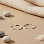 将图像加载到图库查看器中, Silver Hoop Earrings for Women | Daily Wear | Gift