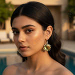 将图像加载到图库查看器中, 925纯银黄水晶宝石耳环 | 女士珠宝礼品