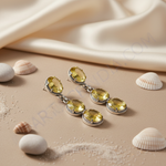 Load image into Gallery viewer, Citrine Gemstone Dangle Earrings | 925 Silver | Women's Jewelry