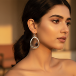 Load image into Gallery viewer, Pendientes de lágrima de granate en plata 925 para mujer | Joyería de regalo