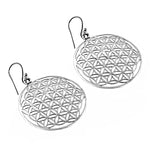 Load image into Gallery viewer, 925 Silver Flower of Life Earrings for Women | Dangle Earrings
