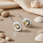 将图像加载到图库查看器中, 925 Silver Citrine Drop Earrings for Women | Gemstone Jewelry