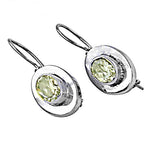 Load image into Gallery viewer, 925 Silver Citrine Drop Earrings for Women | Gemstone Jewelry