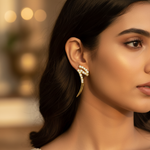 将图像加载到图库查看器中, gold plating Zirconia Ear Climber Earrings | Women's Fashion Jewelry