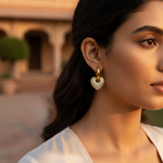 将图像加载到图库查看器中, gold plating Heart Hoop Earrings | Cubic Zirconia | Women's Jewelry