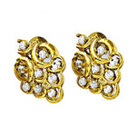 Load image into Gallery viewer, gold plating Diamond Stud Earrings for Women | Bridal Jewelry Gift