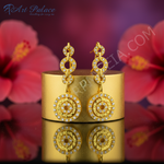 Load image into Gallery viewer, Gold Diamond Dangle Earrings | Luxury Jewelry for Women