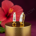 Load image into Gallery viewer, Gold Cubic Zirconia Ear Climbers | Women's Fashion Jewelry
