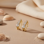 将图像加载到图库查看器中, gold plating Cubic Zirconia Ear Climbers | Women's Fashion Jewelry