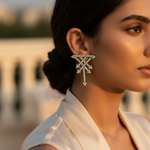 将图像加载到图库查看器中, gold plating Arrow Stud Earrings with Diamond Accents | Women's Jewelry