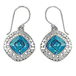 Load image into Gallery viewer, 925 Silver Blue Topaz Earrings for Women | Gemstone Jewelry