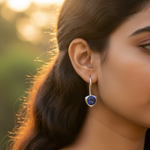 Load image into Gallery viewer, 925 Silver Blue Sapphire Earrings for Women | Dainty Jewelry