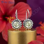Load image into Gallery viewer, 925 Silver Round Gemstone Earrings | Women's Jewelry Gift