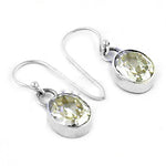 Load image into Gallery viewer, 925 Silver Citrine Drop Earrings for Women | Gemstone Jewelry