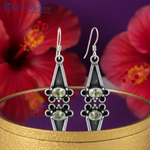 Load image into Gallery viewer, 925 Silver Green Amethyst Earrings for Women | Dangle Jewelry