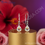 Load image into Gallery viewer, Silver Teardrop Dangle Earrings for Women | Gift Jewelry