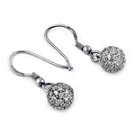 将图像加载到图库查看器中, 925 Silver Cubic Zirconia Ball Drop Earrings | For Women