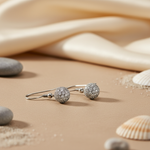 将图像加载到图库查看器中, 925 Silver Cubic Zirconia Ball Drop Earrings | For Women