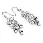 将图像加载到图库查看器中, 925 Sterling Silver Dangle Earrings with Pearls | For Women