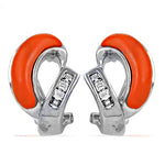 将图像加载到图库查看器中, Silver Coral Earrings with Cubic Zirconia | Daily Wear Jewelry