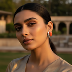 将图像加载到图库查看器中, Silver Orange Coral Earrings for Women | Fashion Jewelry