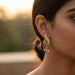 将图像加载到图库查看器中, gold plating Diamond Earrings | Women's Elegant Jewelry Gift