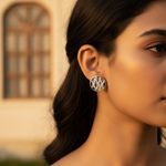 将图像加载到图库查看器中, Silver Stud Earrings with Cubic Zirconia | For Women | Gift