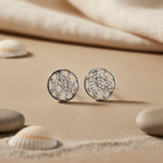 将图像加载到图库查看器中, Silver Stud Earrings with Cubic Zirconia | For Women | Gift