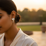 将图像加载到图库查看器中, Silver Heart-Shaped Stud Earrings | Cubic Zirconia | For Women