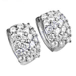 将图像加载到图库查看器中, 925 Silver Cubic Zirconia Hoop Earrings for Women | Daily Wear