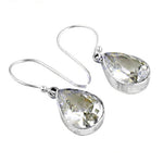 Load image into Gallery viewer, 925 Silver Teardrop Earrings with Gemstone for Women