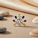 Load image into Gallery viewer, Pendientes de pavo real de plata con piedras preciosas | Joyería de moda para mujer