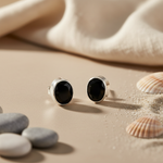 Load image into Gallery viewer, 925 Silver Black Onyx Stud Earrings for Women | Gift Jewelry