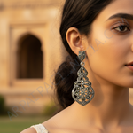 Load image into Gallery viewer, 925 Silver Marcasite Dangle Earrings | Vintage Style Jewelry