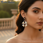 Load image into Gallery viewer, 925 Silver Garnet Drop Earrings for Women | Dangle Earrings