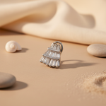 将图像加载到图库查看器中, Silver Baguette Cut Stud Earrings for Women | Daily Wear Jewelry
