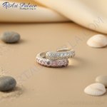 Load image into Gallery viewer, 925 Silver Pink & White Gemstone Earrings for Women | Gift