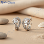 将图像加载到图库查看器中, 925纯银镶嵌立方氧化锆耳环,女士款 | 礼物