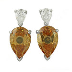 Load image into Gallery viewer, 925 Silver Citrine Drop Earrings for Women | Gemstone Jewelry