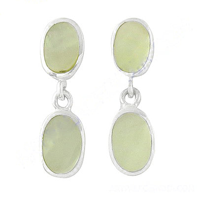 925 silver mother of pearl drop earrings for women | gift