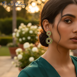 Load image into Gallery viewer, 925 Silver Peridot Earrings for Women | Dangle Earrings