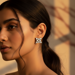 将图像加载到图库查看器中, Diamond Stud Earrings | gold plating Finish | Women's Gift