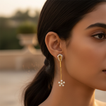 将图像加载到图库查看器中, gold plating Diamond Snowflake Earrings | Luxury Jewelry Gift for Her