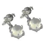 将图像加载到图库查看器中, 925 Silver Moonstone Stud Earrings for Women | Dainty Jewelry
