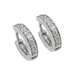将图像加载到图库查看器中, Silver Cubic Zirconia Hoop Earrings for Women | Gift Jewelry