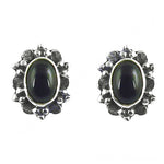 将图像加载到图库查看器中, 925 Silver Black Onyx Stud Earrings for Women | Gift Jewelry