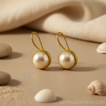 Load image into Gallery viewer, Gold Pearl Drop Earrings | Women's Elegant Jewelry