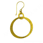 Load image into Gallery viewer, gold plating Textured Hoop Earrings for Women | Daily Wear Jewelry