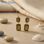 Load image into Gallery viewer, Gold Plated Smokey Quartz Drop Earrings for Women | Gift